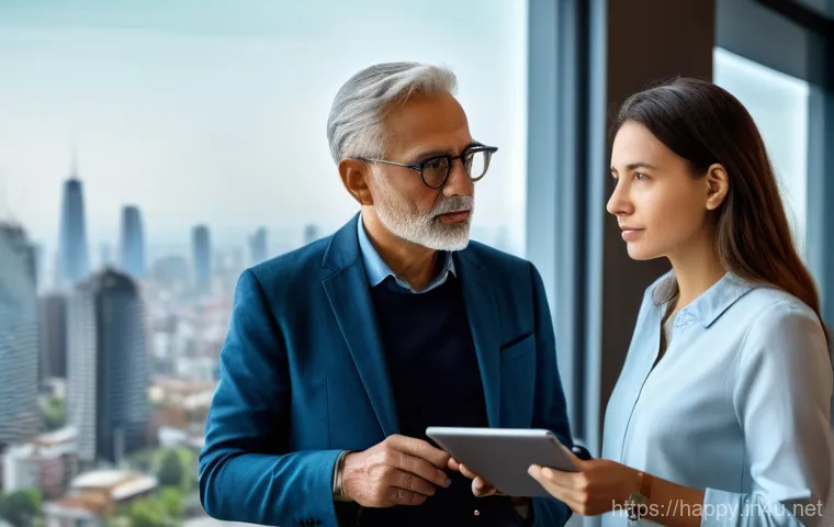 행복한 사람들의 의사소통 능력 - **Positive Feedback and Encouragement in a Collaborative Workspace:** A vibrant, cinematic shot of t...