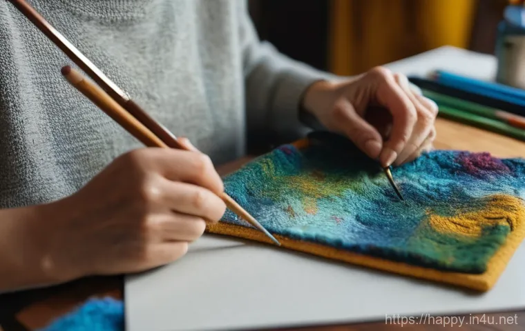 행복을 위한 감성적 자아 찾기 - A woman, appearing initially overwhelmed and lost, stands amidst a bustling, slightly blurred modern...